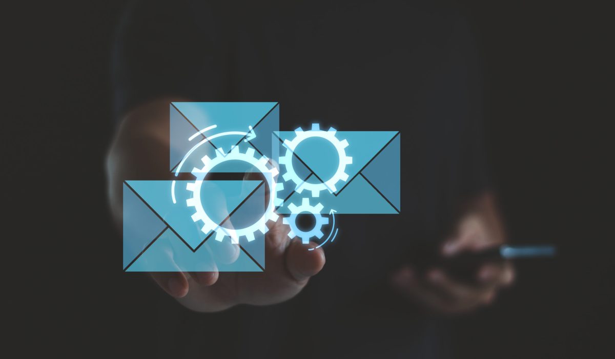 Email marketing, email automation, marketing automation concept. Using ai data to drive marketing automation. Develop an insight customer data strengthen customer engagement, retention, loyalty.